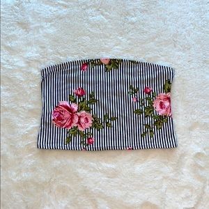 Polly & Esther Floral Tube Top